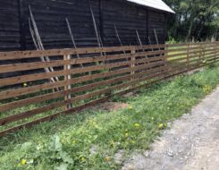 Деревянные ограды