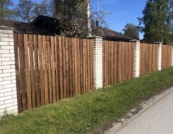 Деревянные ограды