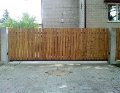 Liugvärav täidis immutatud pruun laud 21x95 Liugvärav täidis immutatud pruun laud 21x95